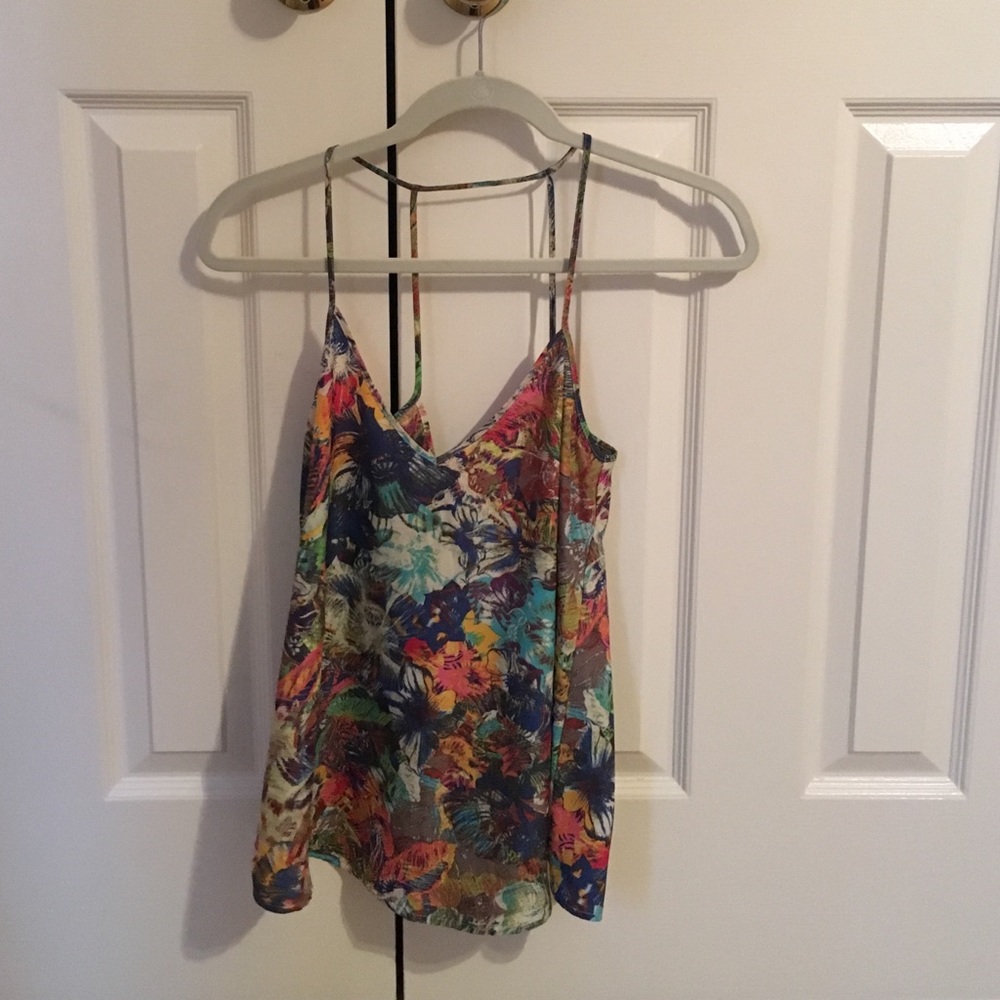 Nordstroms floral print tank top 0